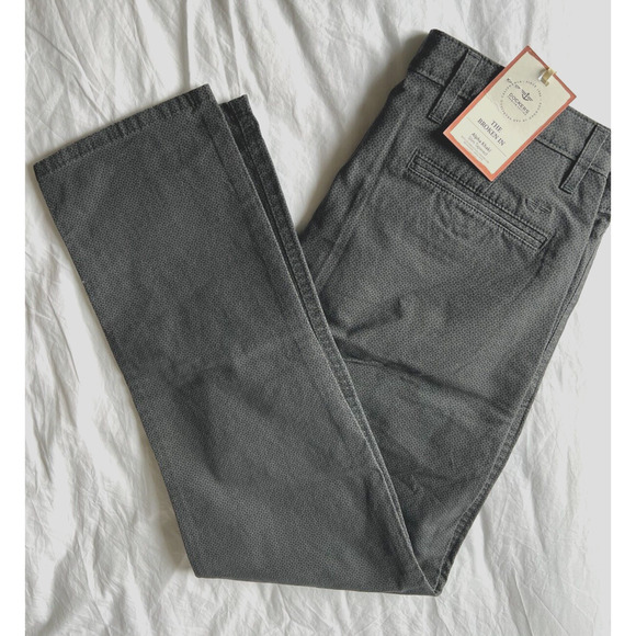 NWT Men's Jeans Dockers Alpha Khaki Slim tapered Grey geometric pattern Sz 33X30 - Picture 2 of 7